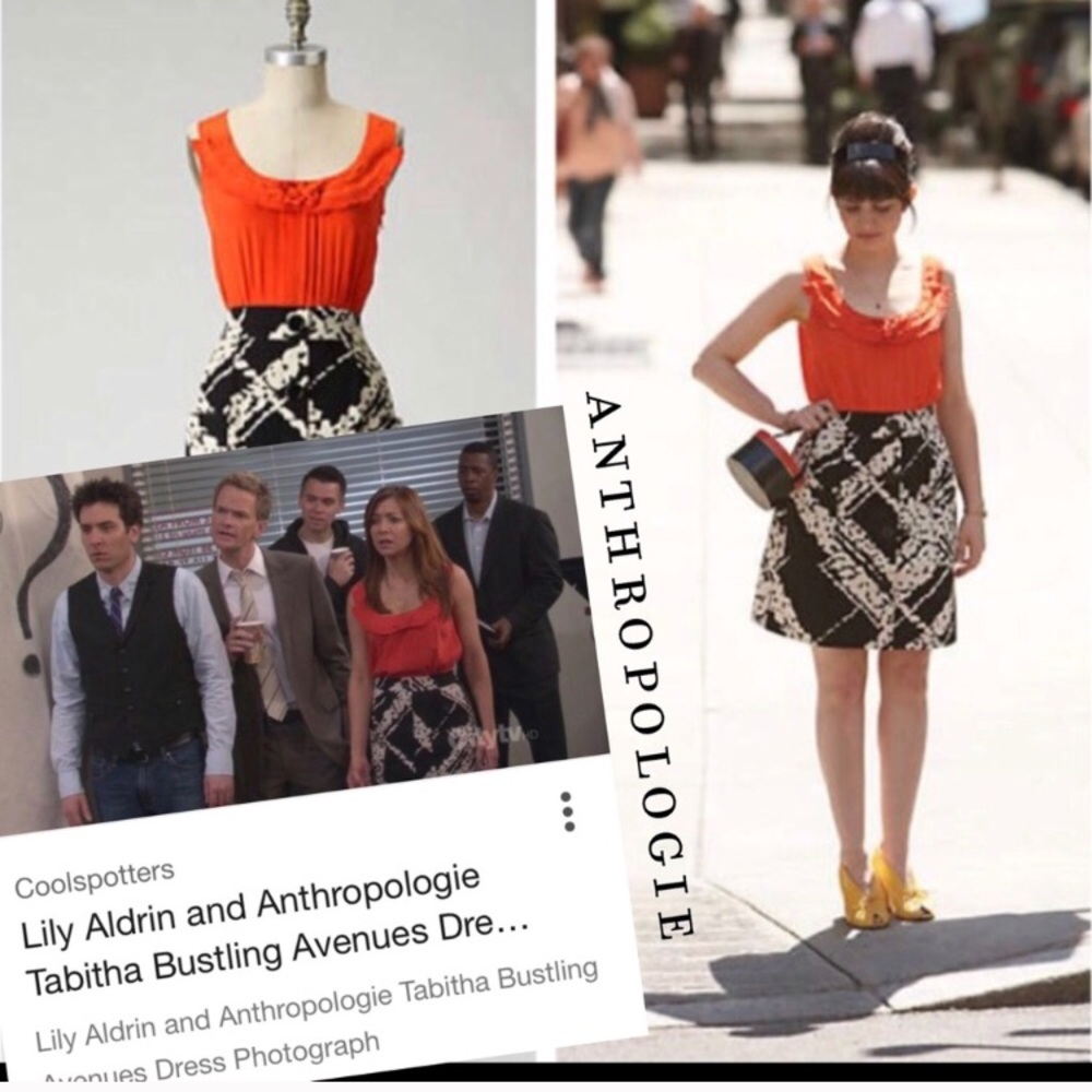 Anthropologie bustling avenues dress